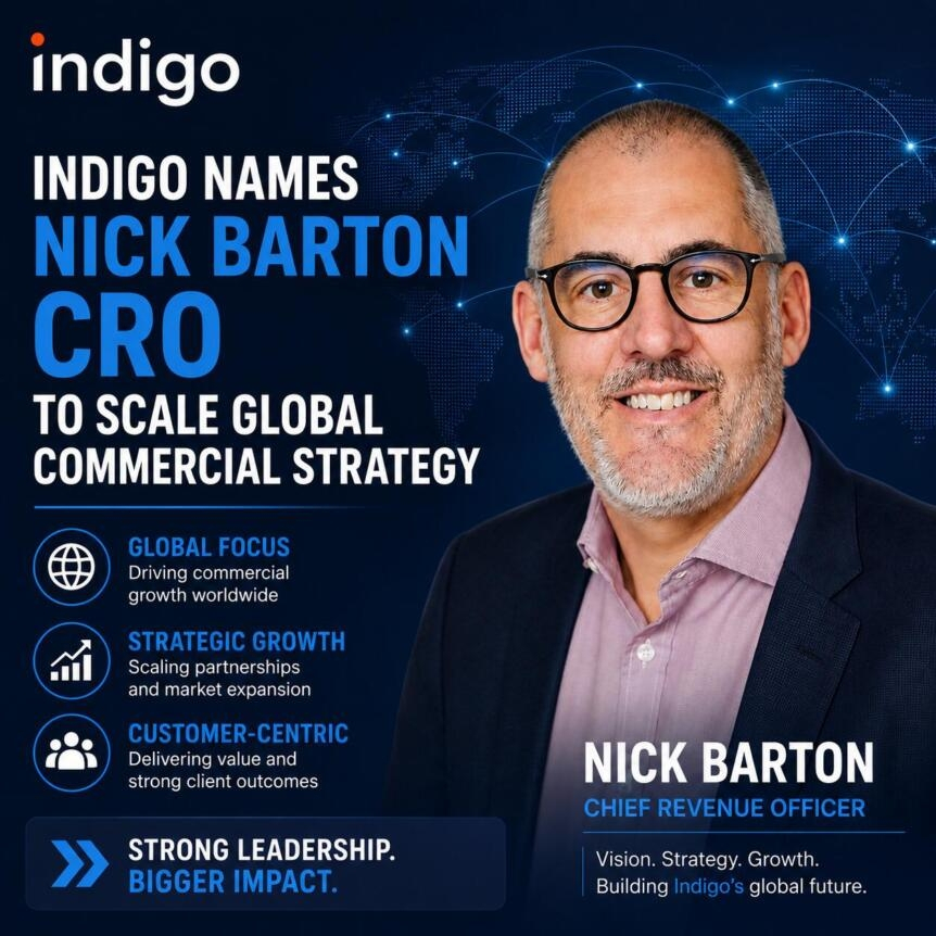 Indigo Names Nick Barton Cro To Scale Global Commercial Strategy