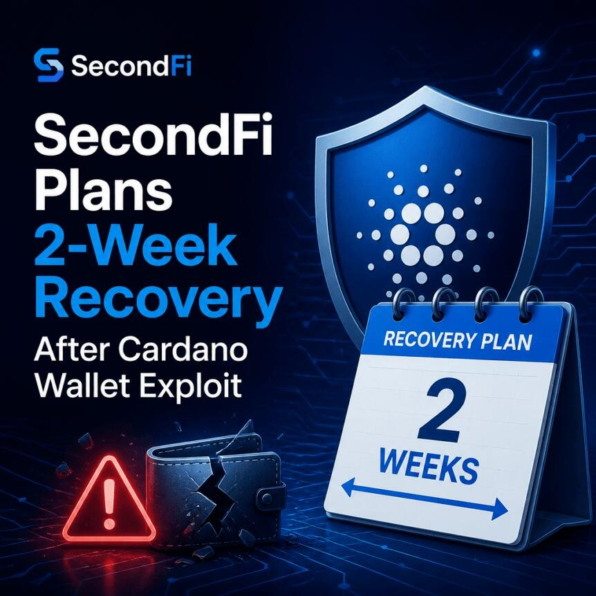 Secondfi Plans 2-Week Recovery After Cardano Wallet Exploit