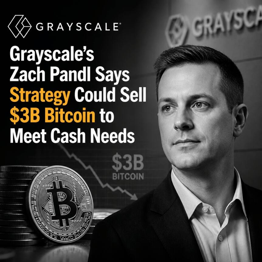 Grayscale’s Zach Pandl Says Strategy Could Sell $3b Bitcoin To Meet Cash Needs
