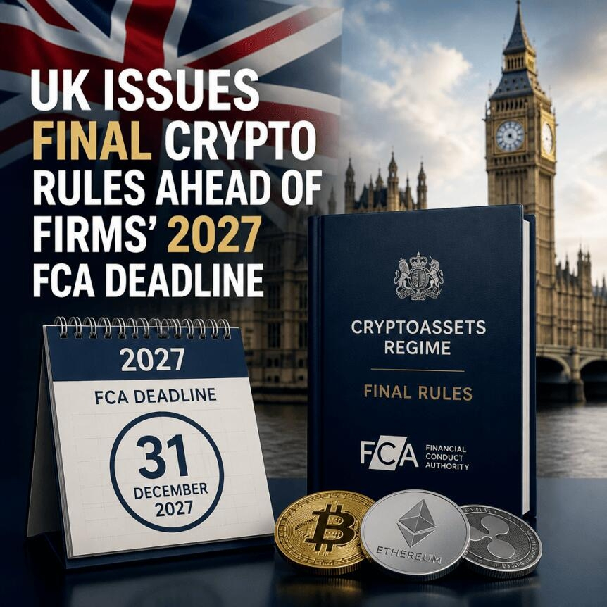 Uk Issues Final Crypto Rules Ahead Of Firms’ 2027 Fca Deadline