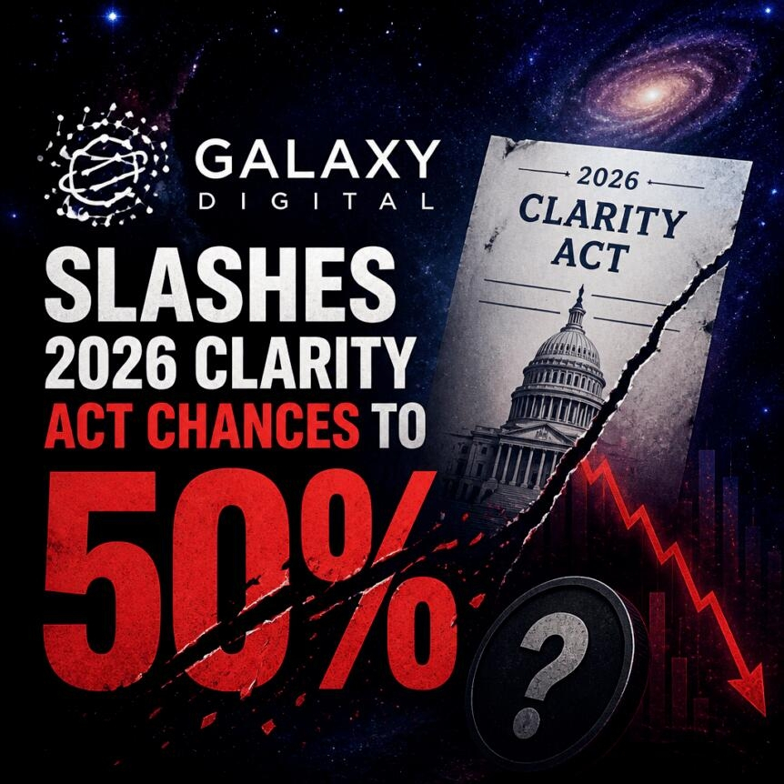 Galaxy Digital Slashes 2026 Clarity Act Chances To 50%