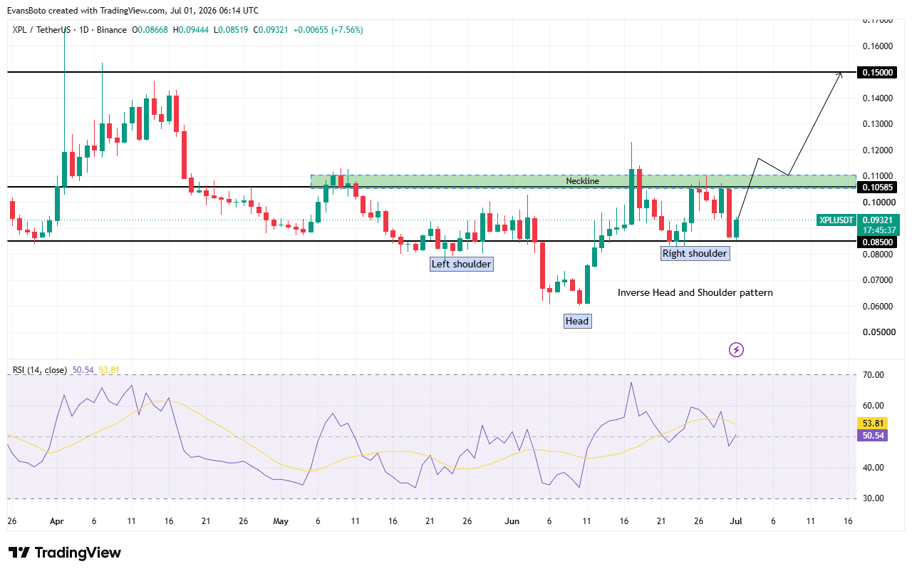 XPL price action