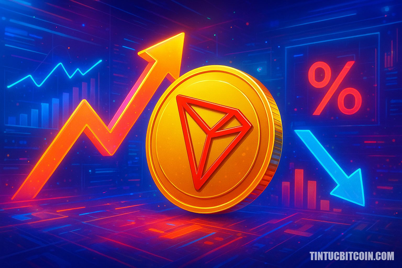 Mạng TRON đạt kỷ lục: TRX có vượt vị thế giảm giá 60%?