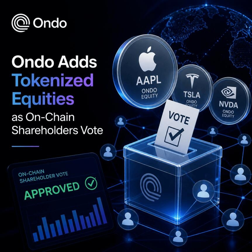 Ondo Adds Tokenized Equities As On-Chain Shareholders Vote
