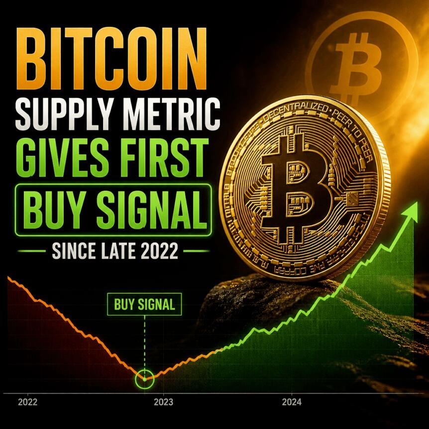Bitcoin Supply Metric Gives First Buy Signal Since Late 2022