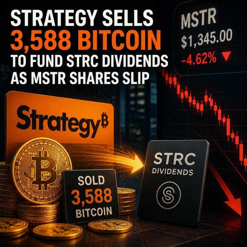 Strategy Sells 3 588 Bitcoin To Fund Strc Dividends As Mstr Shares Slip