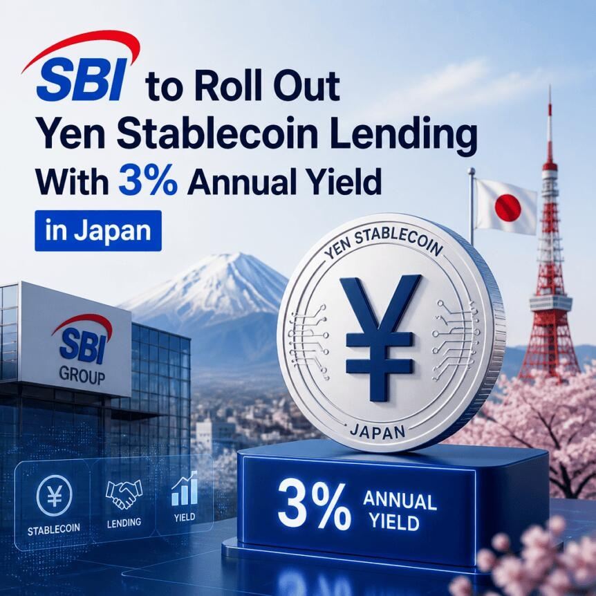 Sbi To Roll Out Yen Stablecoin Lending With 3% Annual Yield In Japan
