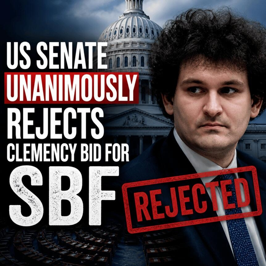 Us Senate Unanimously Rejects Clemency Bid For Sbf