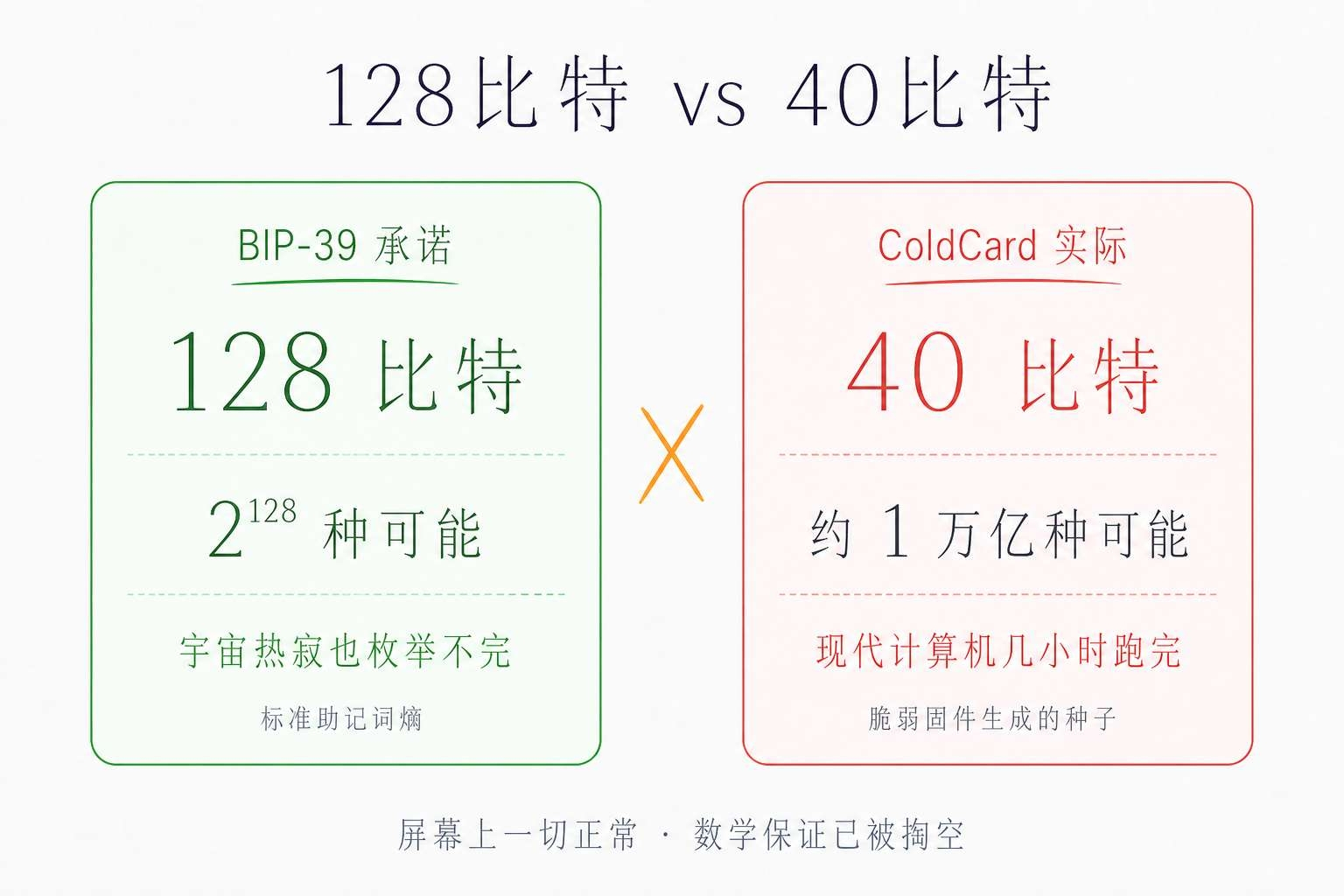128比特 vs 40比特