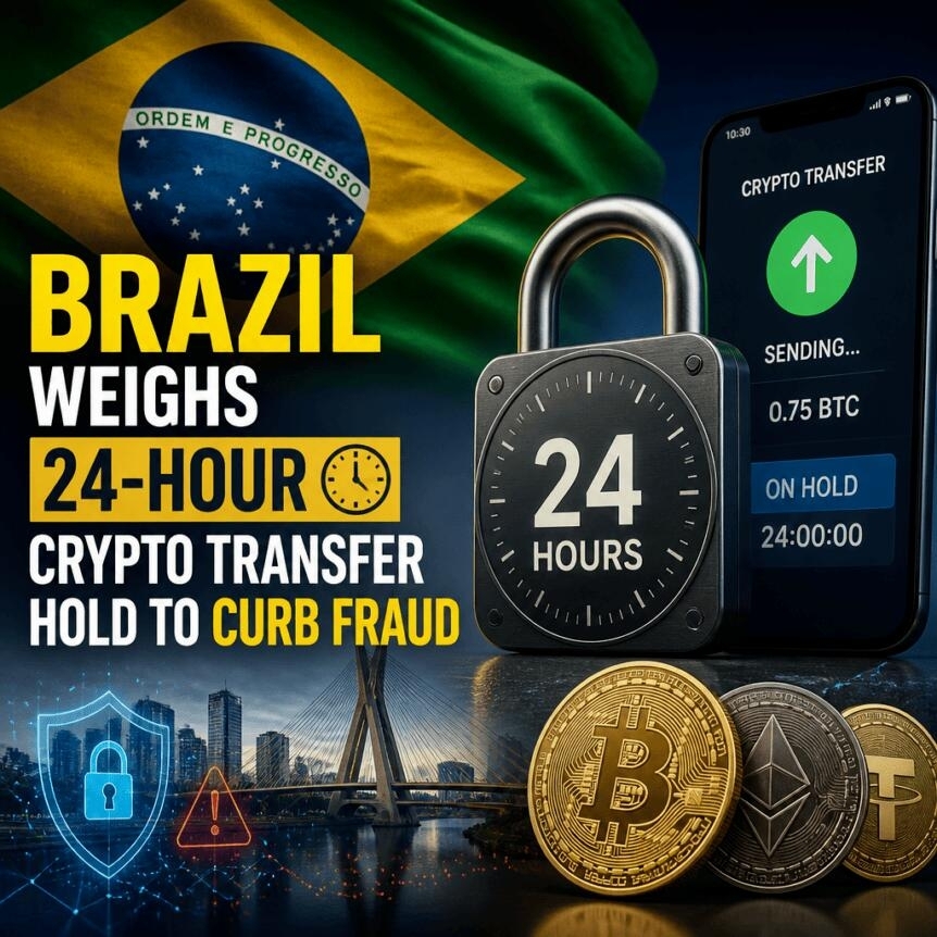 Brazil Weighs 24-Hour Crypto Transfer Hold To Curb Fraud