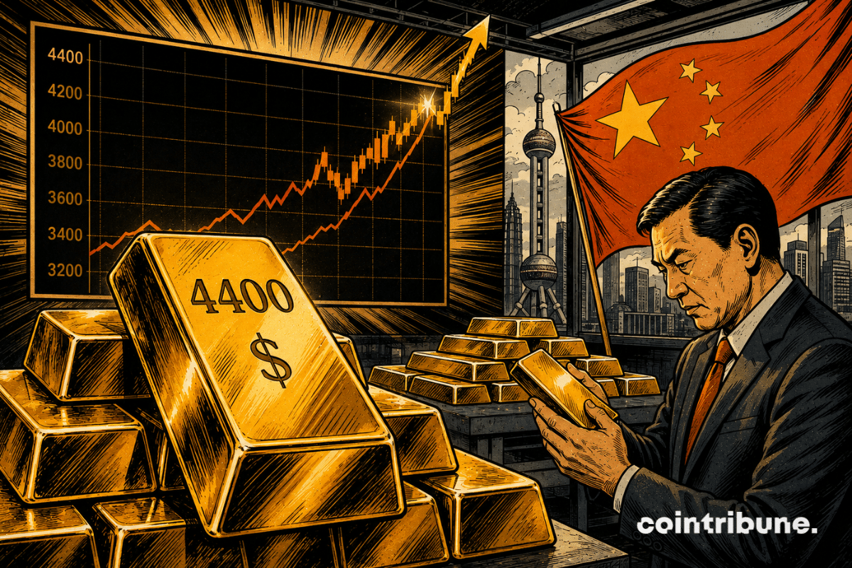 Un dirigeant de la Banque populaire de Chine évalue la réserve d’or de l’institution.