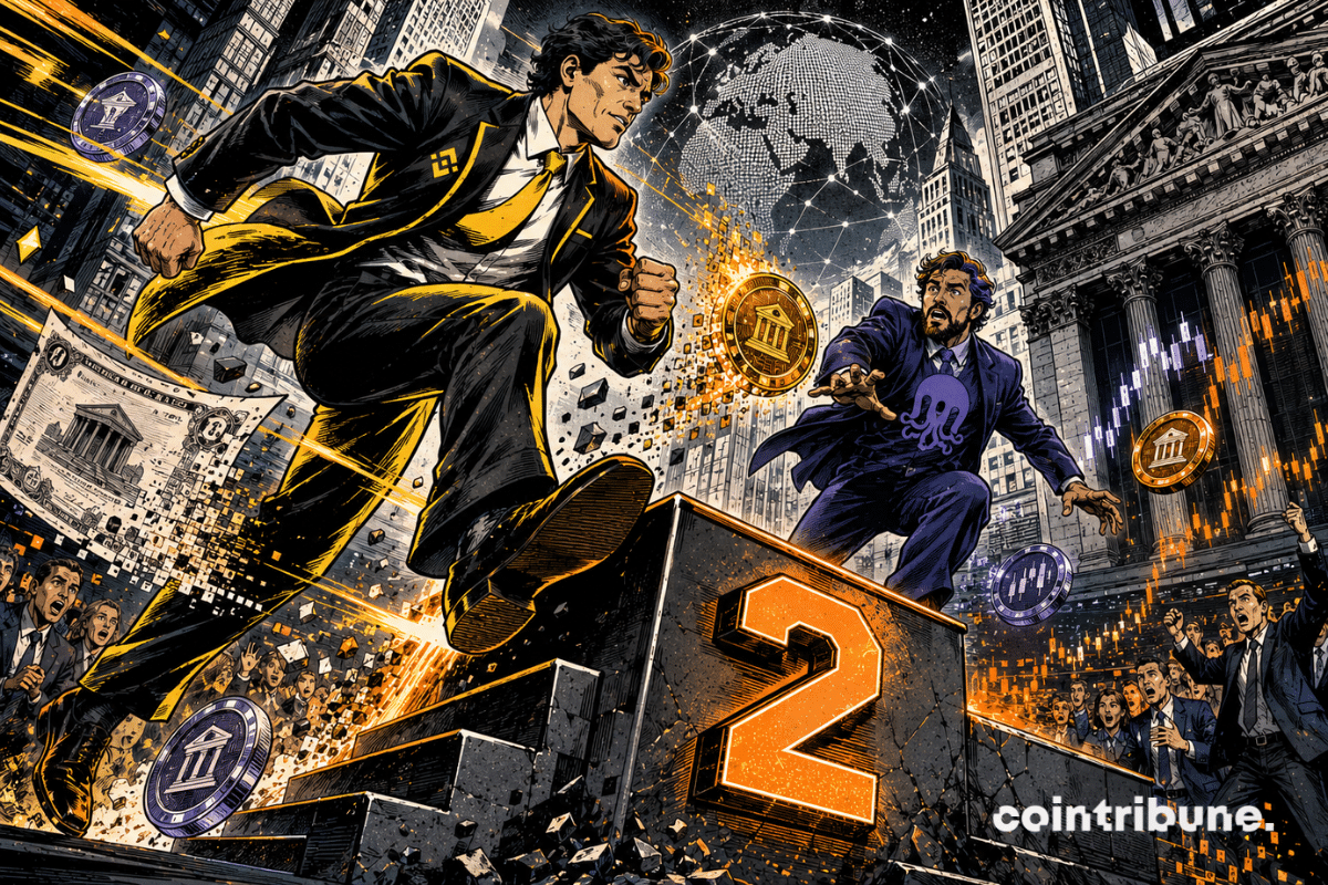 Un représentant de Binance devance un rival de Kraken en bondissant vers un podium marqué 2.