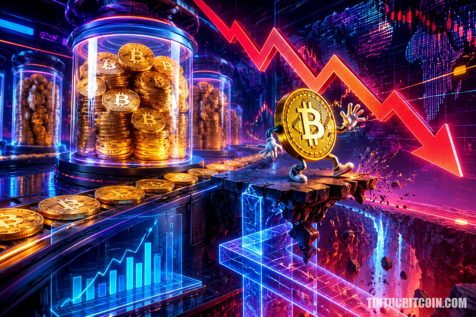 Dự trữ Bitcoin trên sàn tăng, đe dọa hỗ trợ 62.000 USD?