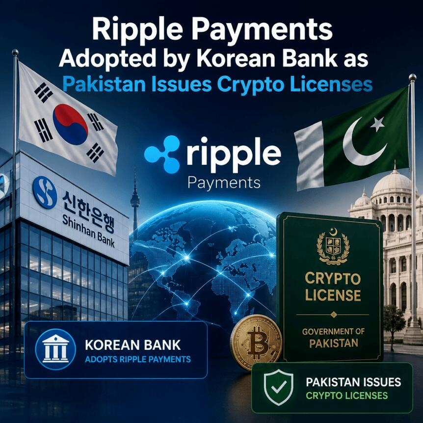 Ripple Payments Adopted By Korean Bank As Pakistan Issues Crypto Licenses