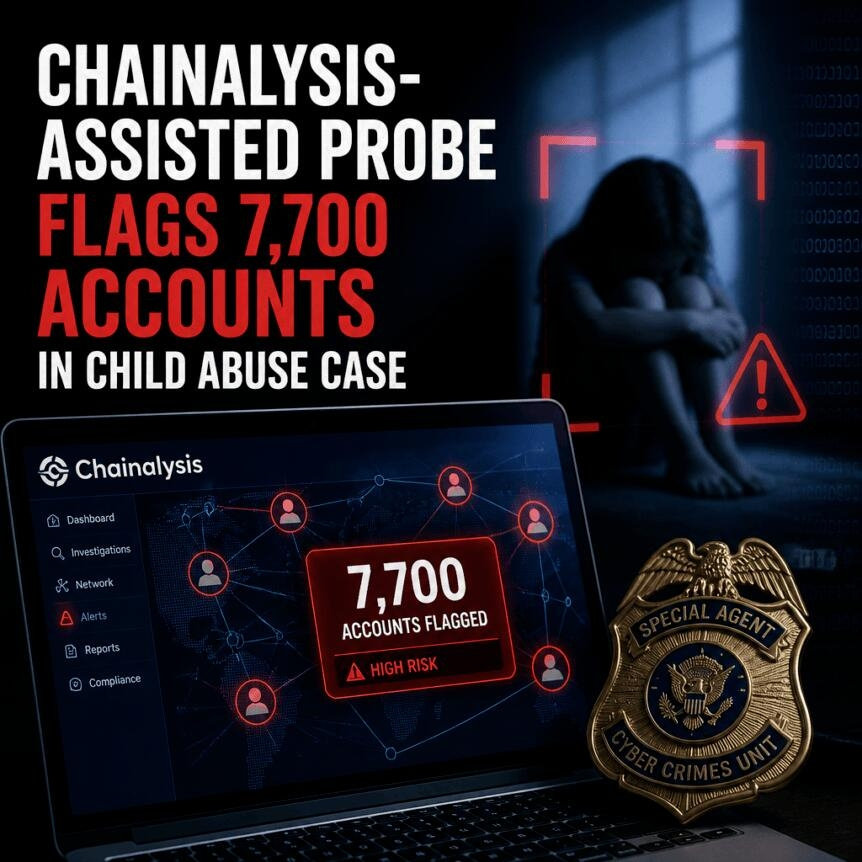 Chainalysis-Assisted Probe Flags 7,700 Accounts In Child Abuse Case