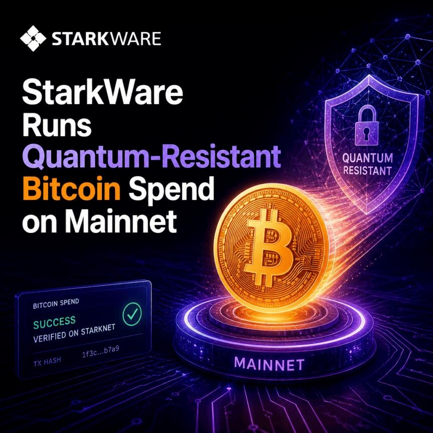 Starkware Runs Quantum-Resistant Bitcoin Spend On Mainnet