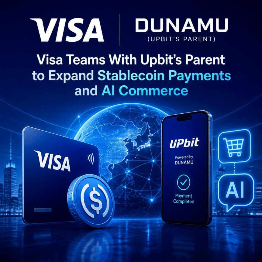 Visa Teams With Upbit’s Parent To Expand Stablecoin Payments And Ai Commerce