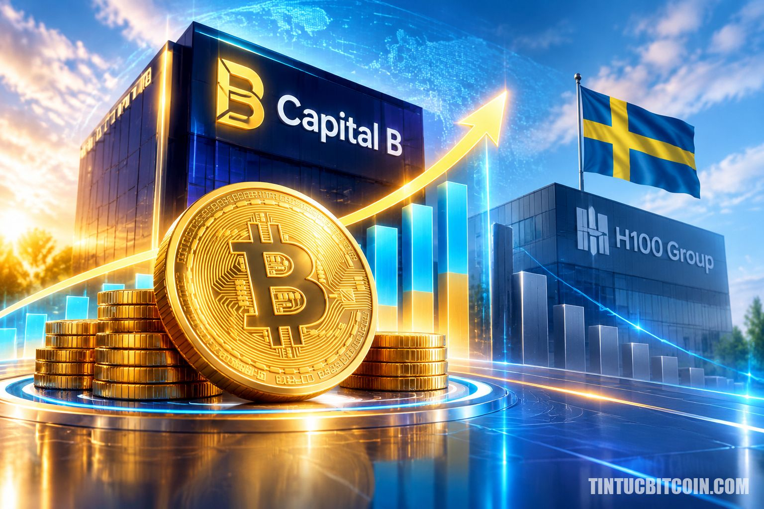 Capital B vượt H100 Group của Thụy Điển sau khi mua 376 BTC