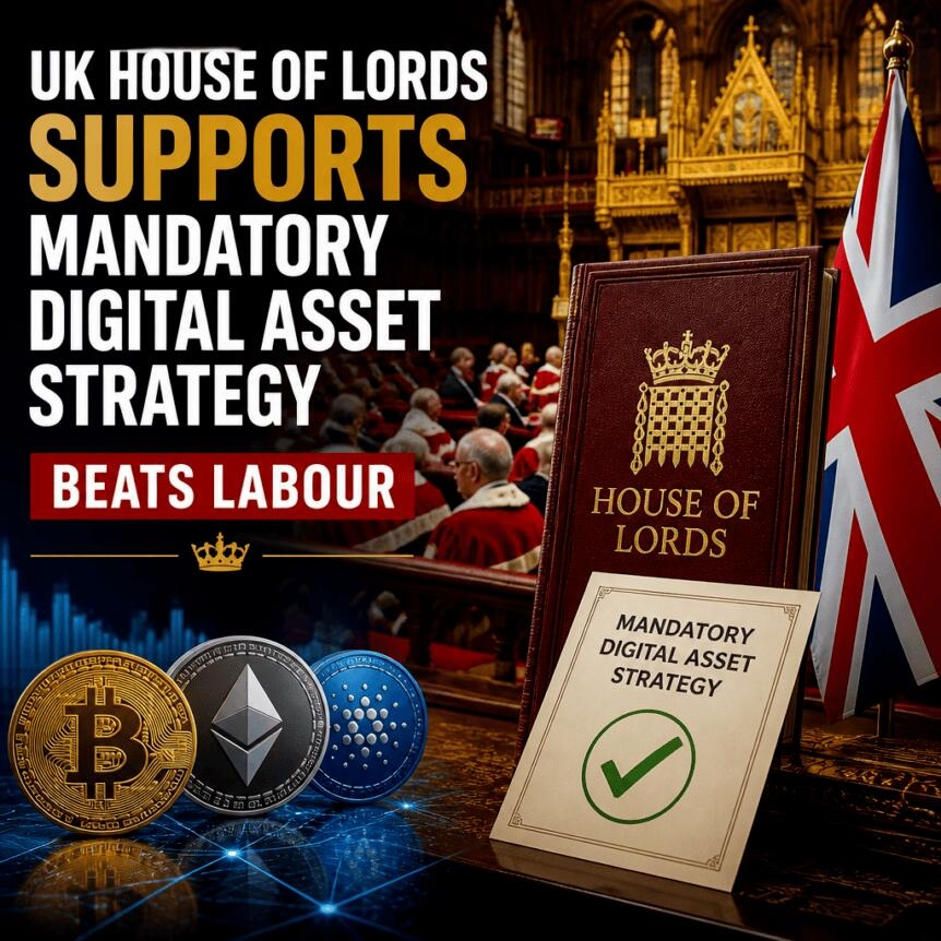 Uk House Of Lords Supports Mandatory Digital Asset Strategy, Beats Labour