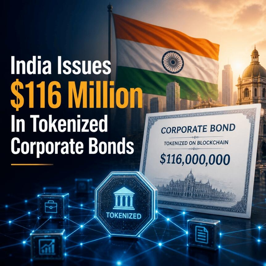 India Issues 116 Million In Tokenized Corporate Bonds