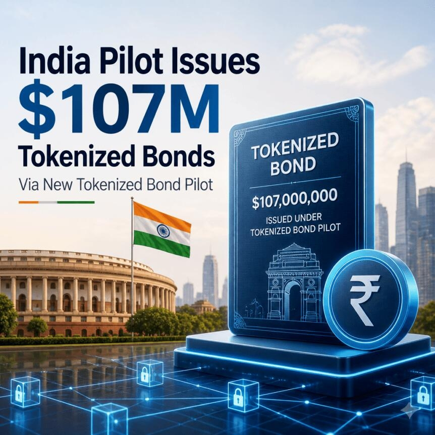 India Pilot Issues $107m Tokenized Bonds Via New Tokenized Bond Pilot