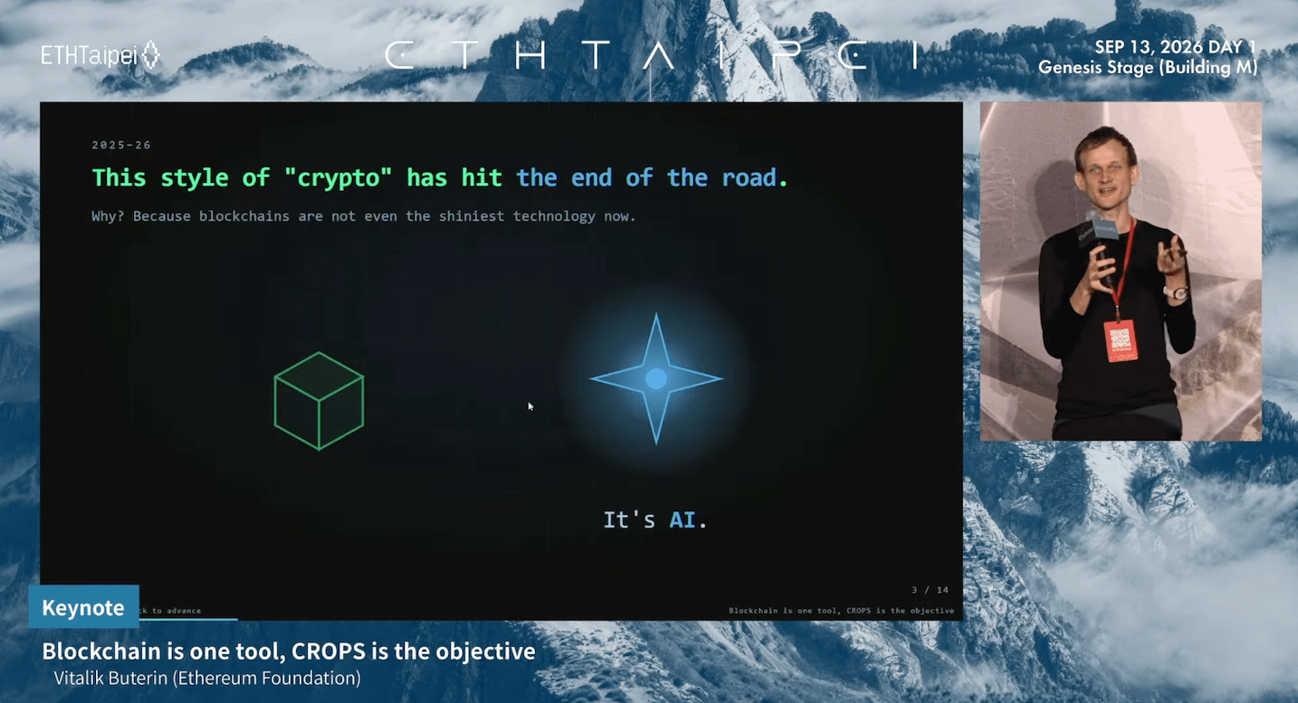 Vitalik 坦言，區塊鏈早已失去過去的科技光環
