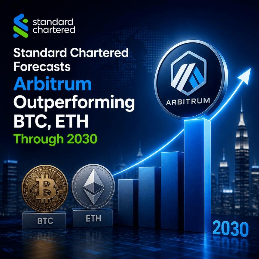 Standard Chartered Forecasts Arbitrum Outperforming Btc, Eth Through 2030