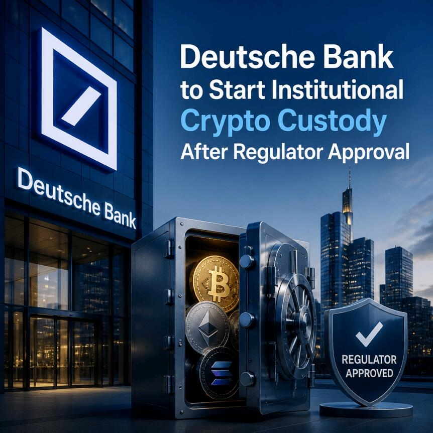 Deutsche Bank To Start Institutional Crypto Custody After Regulator Approval