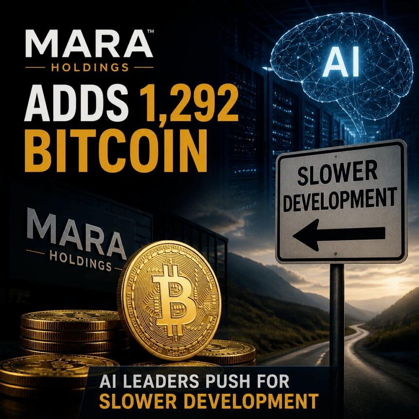 Mara Holdings Adds 1 292 Bitcoin As Ai Leaders Push For Slower Development