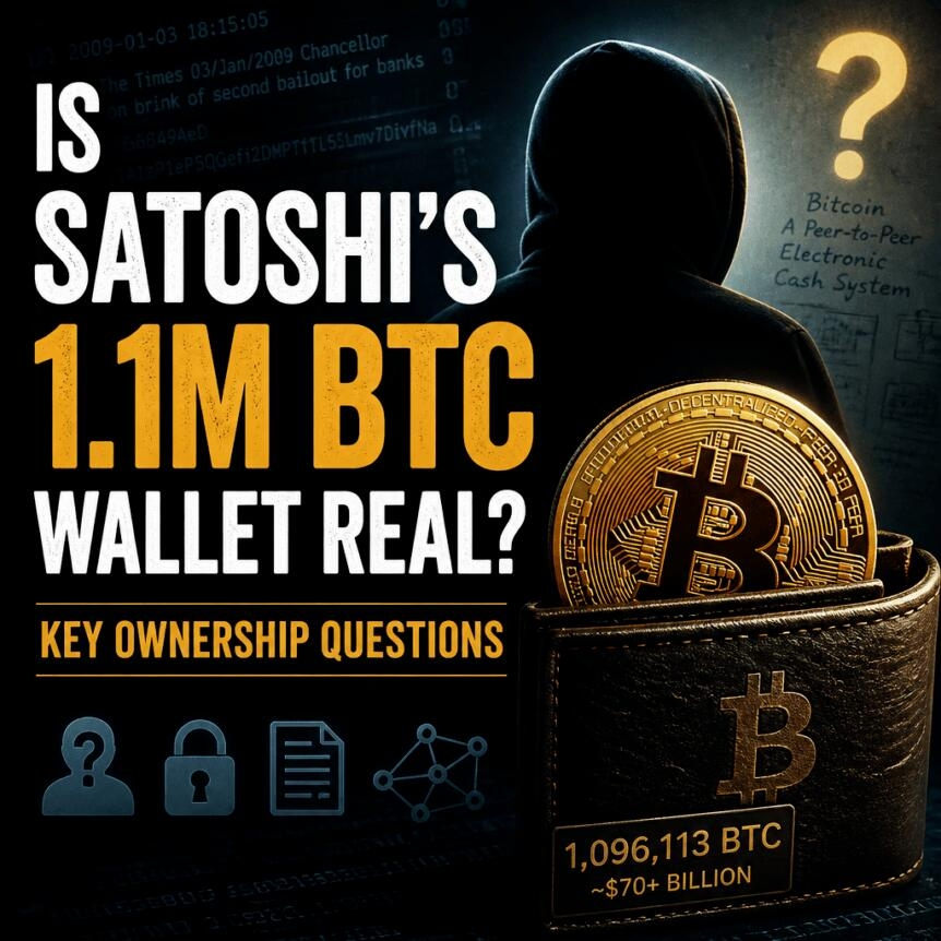 Is Satoshi’s 1.1m Btc Wallet Real? Key Ownership Questions