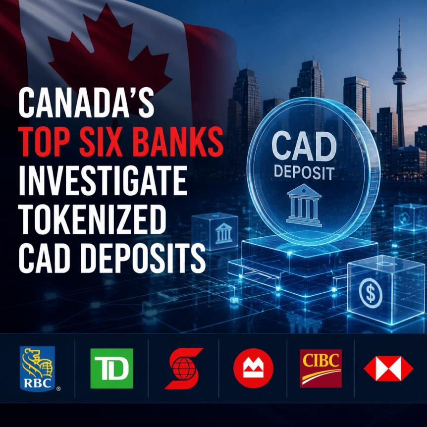 Canada’s Top Six Banks Investigate Tokenized Cad Deposits