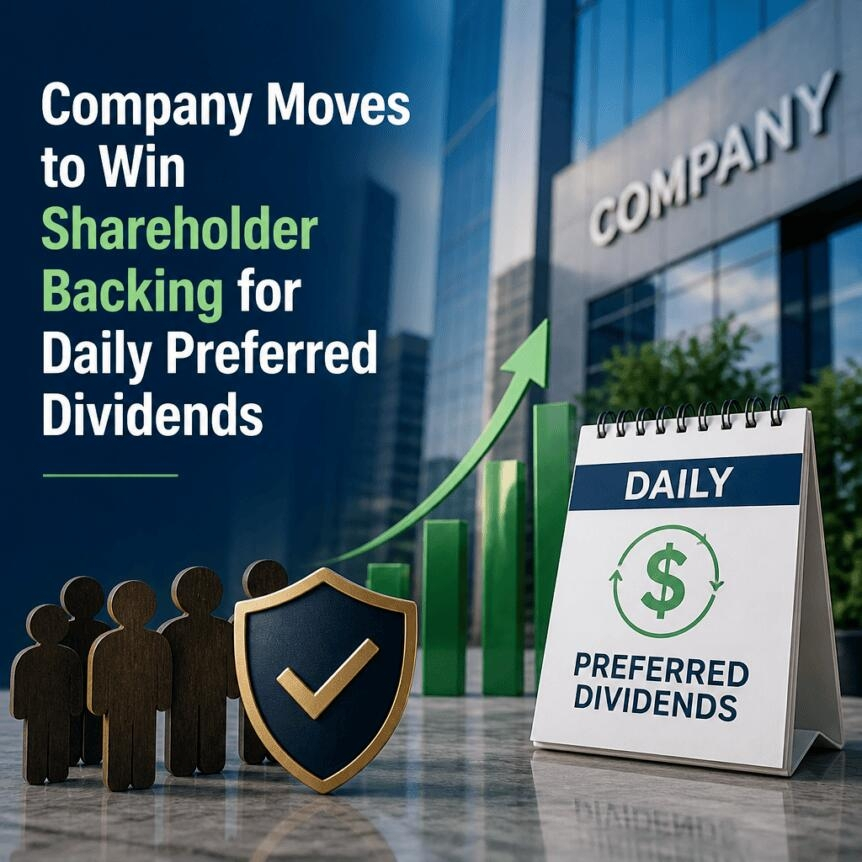 Company Moves To Win Shareholder Backing For Daily Preferred Dividends