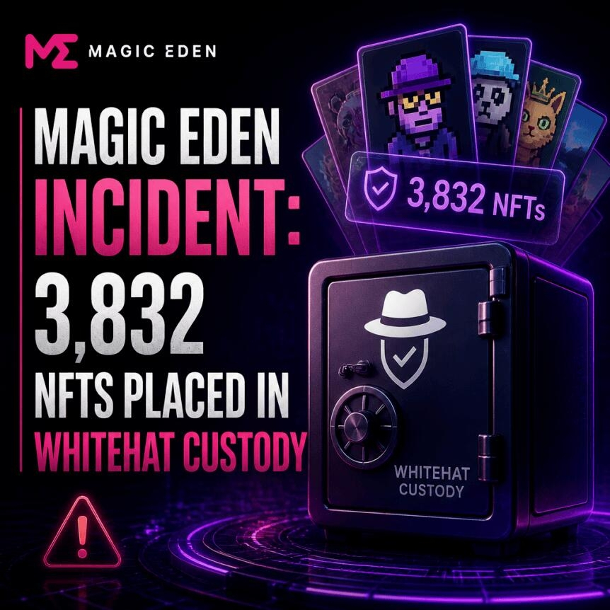 Magic Eden Incident: 3,832 Nfts Placed In Whitehat Custody