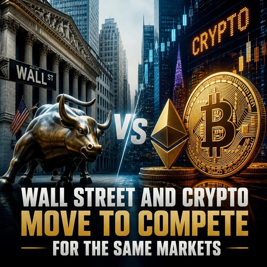 Wall Street And Crypto Move To Compete For The Same Markets