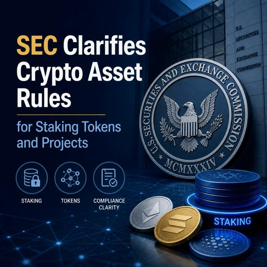 Sec Clarifies Crypto Asset Rules For Staking Tokens And Projects