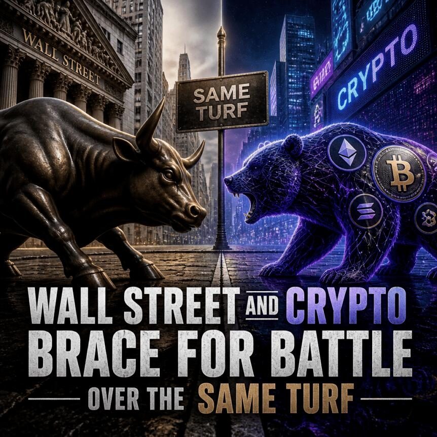 Wall Street And Crypto Brace For Battle Over The Same Turf