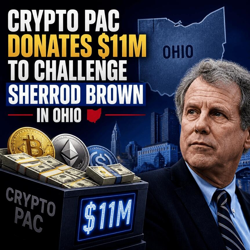 Crypto Pac Donates $11m To Challenge Sherrod Brown In Ohio