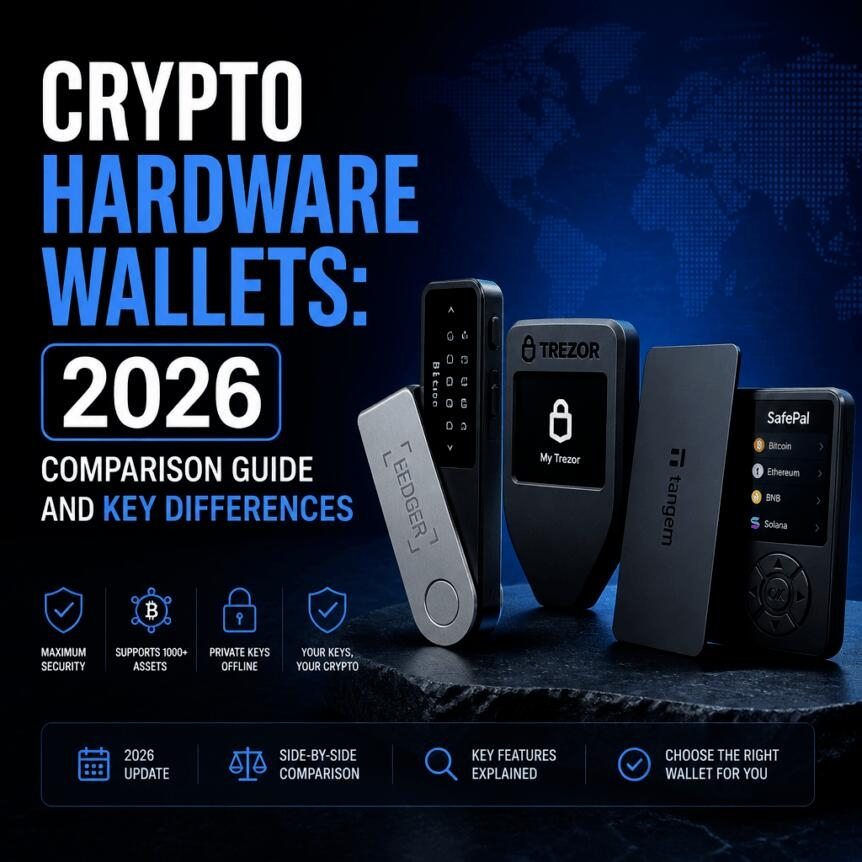 Crypto Hardware Wallets: 2026 Comparison Guide And Key Differences