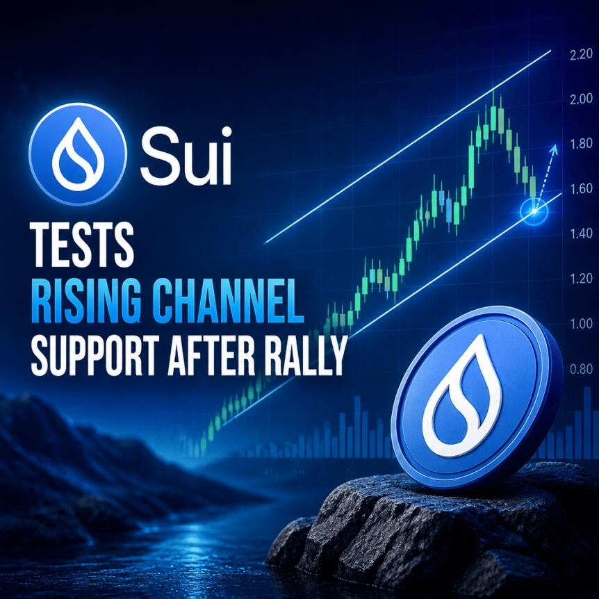 Sui Tests Rising Channel Support After Rally