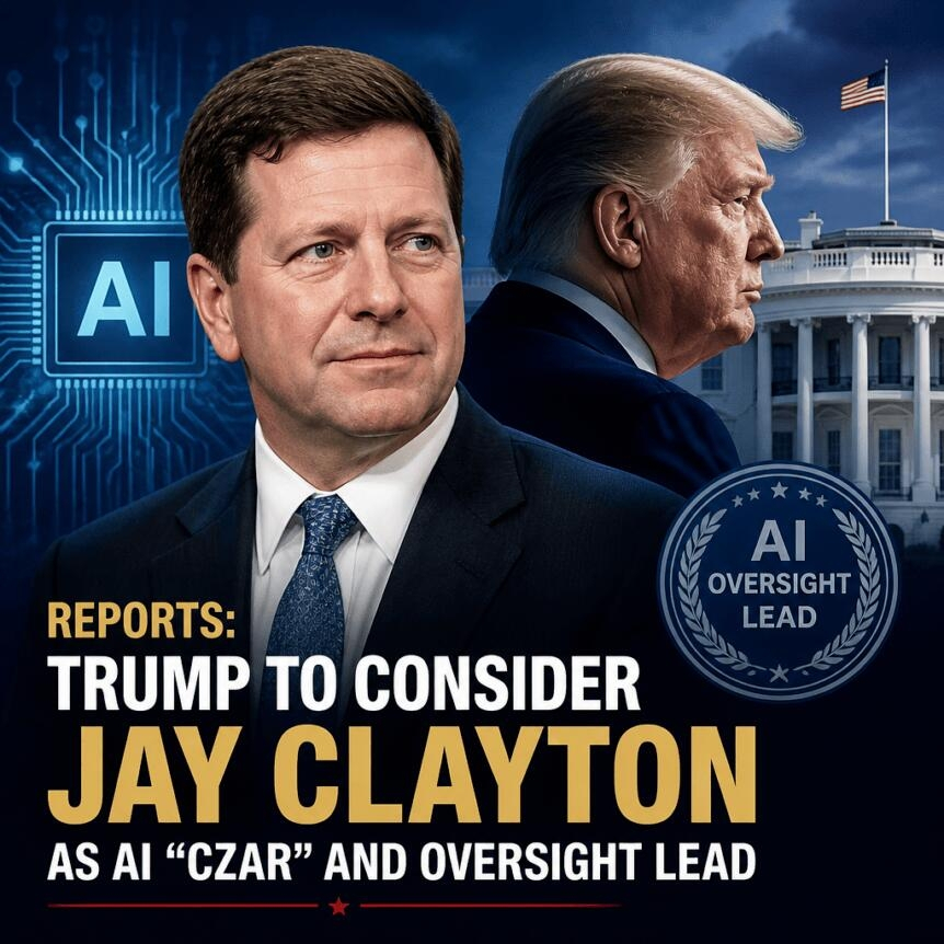 Reports: Trump To Consider Jay Clayton As Ai “czar” And Oversight Lead