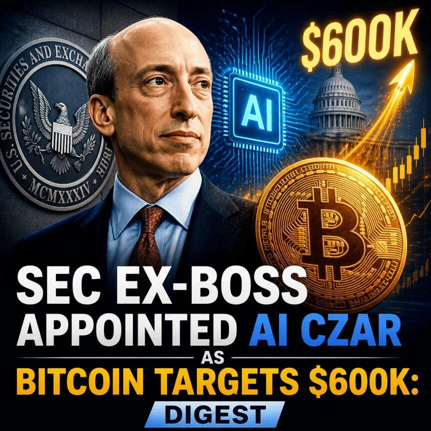 Sec Ex-Boss Appointed Ai Czar As Bitcoin Targets $600k: Digest