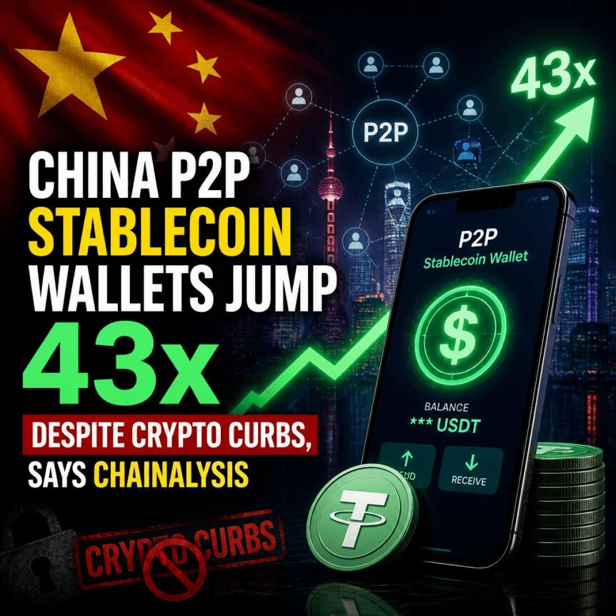 China P2p Stablecoin Wallets Jump 43x Despite Crypto Curbs, Says Chainalysis