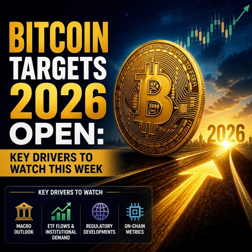 Bitcoin Targets 2026 Open: Key Drivers To Watch This Week