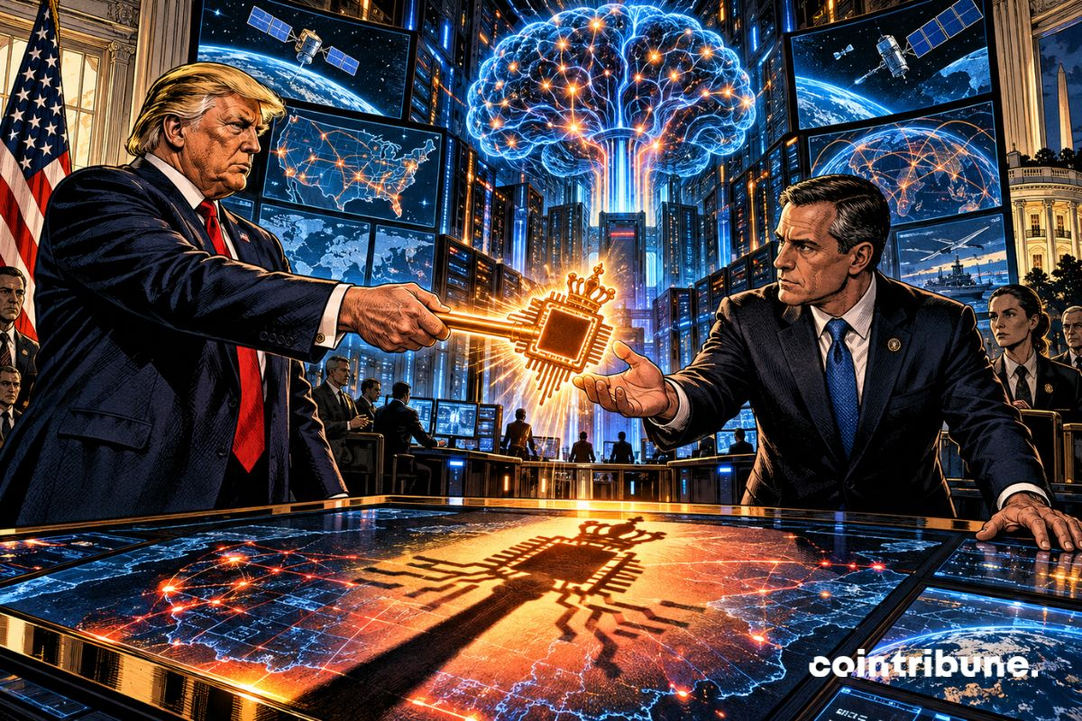 Donald Trump remet symboliquement les commandes de l’IA à un haut responsable du renseignement américain.
