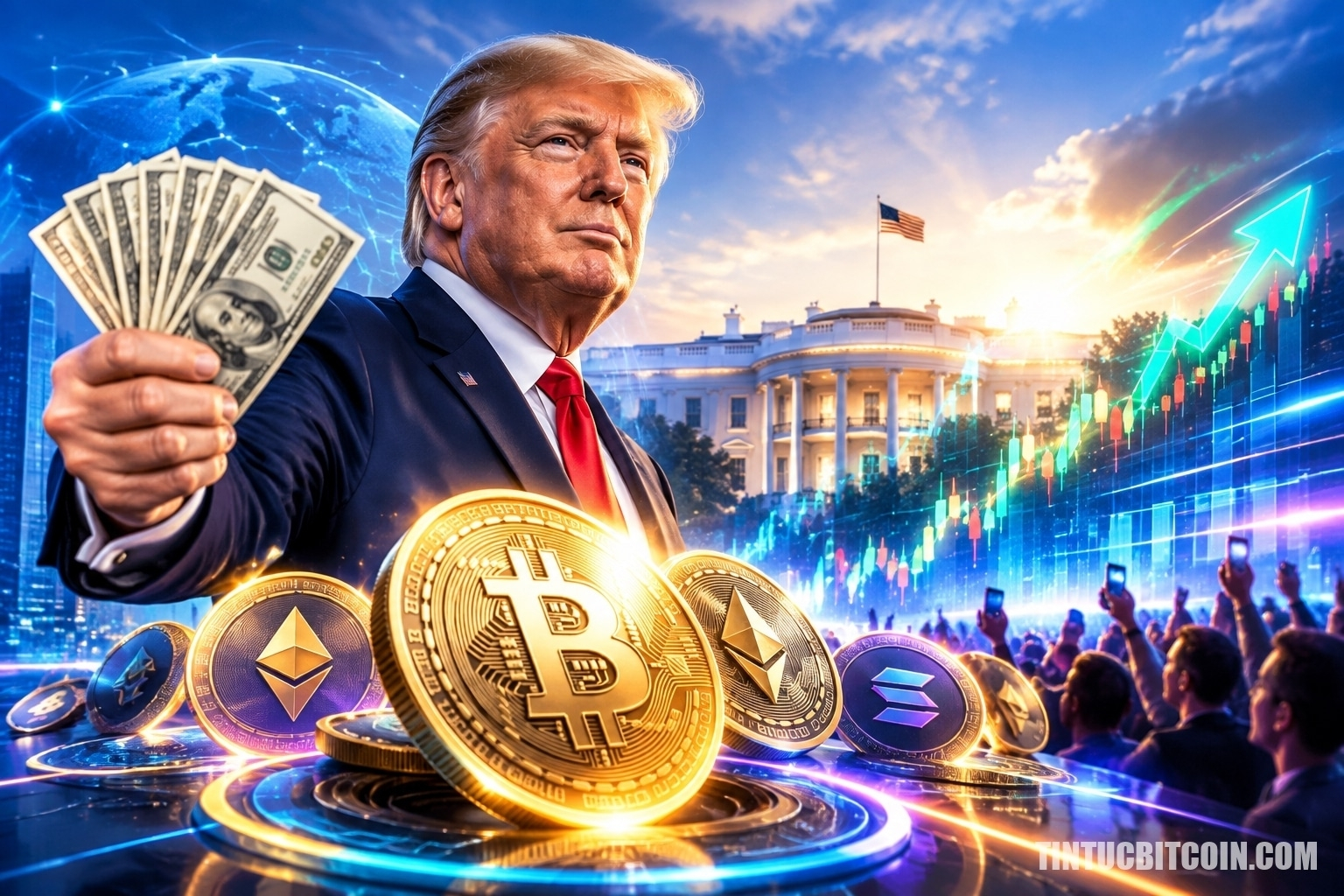 Lời hứa chi 5.000 USD của Trump có thể gây sốc thanh khoản crypto