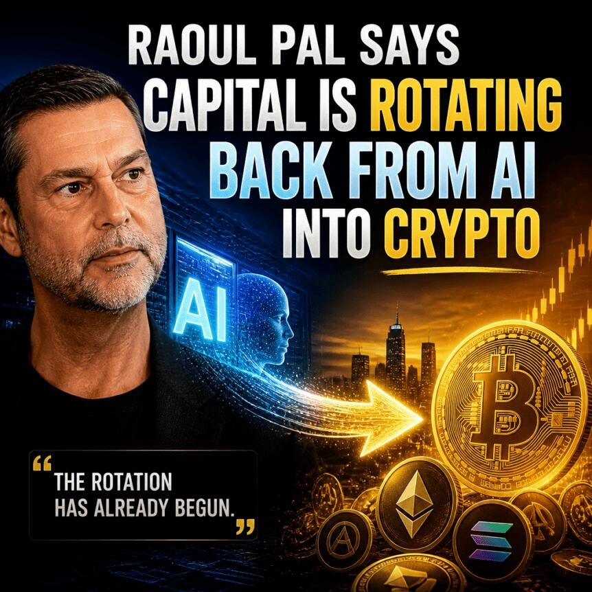 Raoul Pal Says Capital Is Rotating Back From Ai Into Crypto