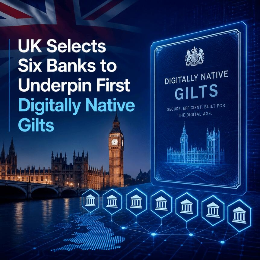 Uk Selects Six Banks To Underpin First Digitally Native Gilts