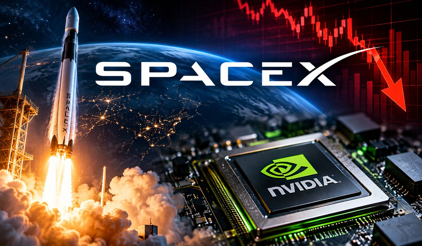 SpaceX Stock Slips as $40 Billion Nvidia Chip Plan Raises Debt