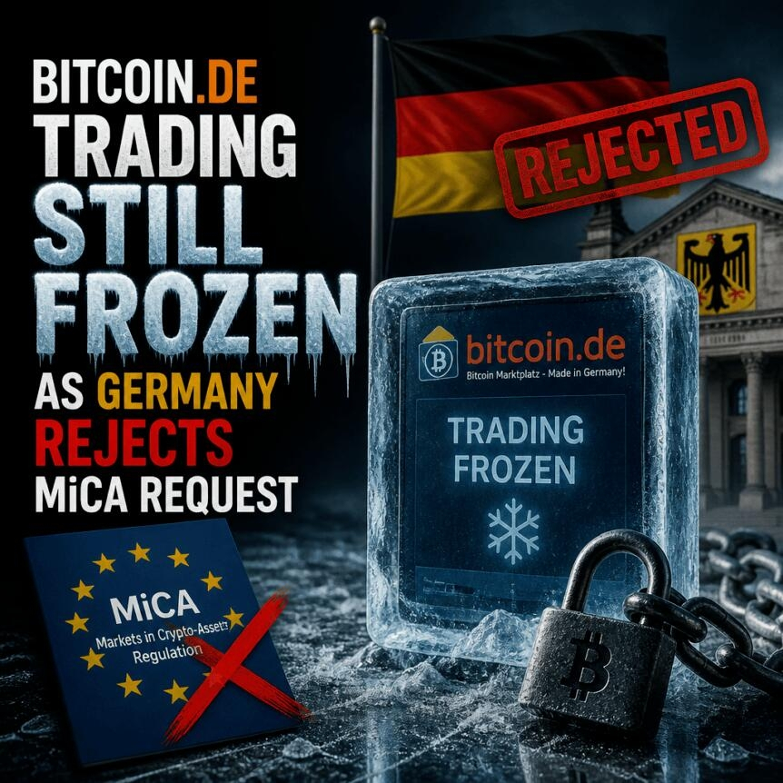 Bitcoin.de Trading Still Frozen As Germany Rejects Mica Request