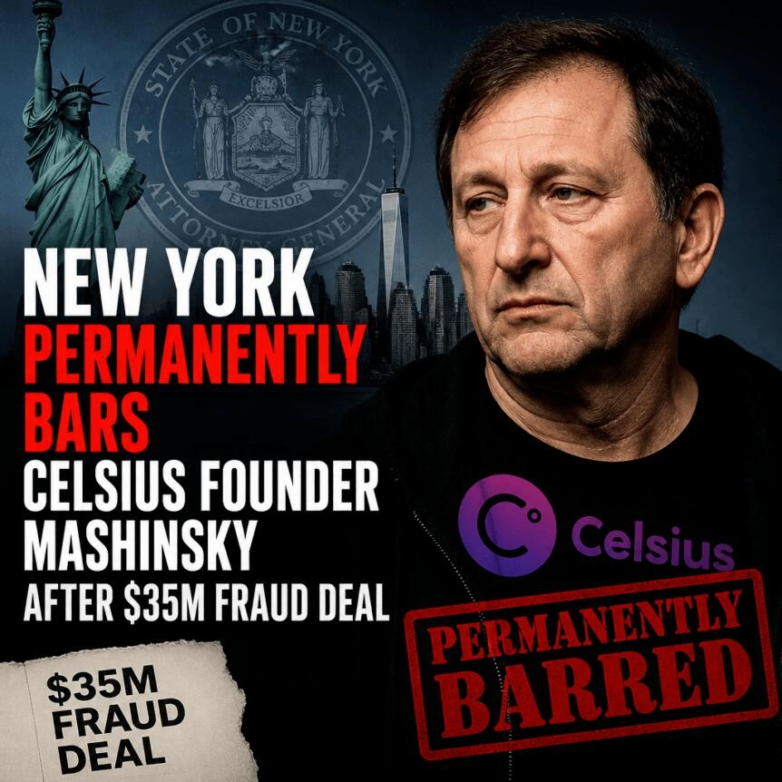 New York Permanently Bars Celsius Founder Mashinsky After $35m Fraud Deal